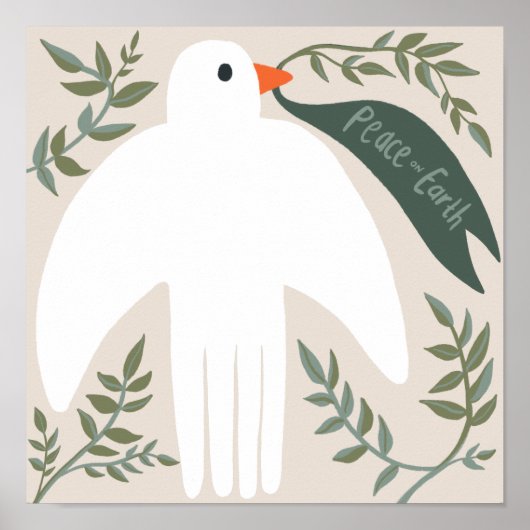 Poster Charme Peace Dove Noël Noël Noël Noël Noël Noël Fê (Devant)