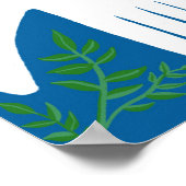 Poster Charme Peace Dove Noël Noël Noël Noël Noël Noël Fê (Coin)