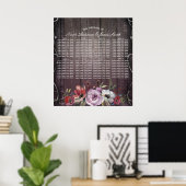 Poster Charme rustique Fleur de farine de bois de grange  (Bureau à domicile)