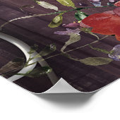 Poster Charme rustique Fleur de farine de bois de grange  (Coin)