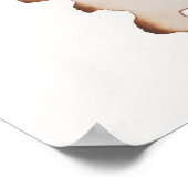 Poster Charme victorien : Portrait de papier brûlé sur (Coin)