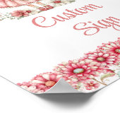 Poster Charming Fairy Girl Blush Floral Birthday Custom   (Coin)