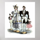 Poster Charming French Vintage Chic Mode (Devant)