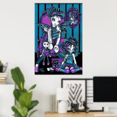 Poster "Charming" Gothique Couture (Bureau à domicile)