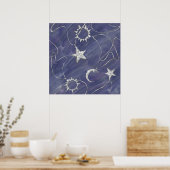 Poster Charming mystique | Étoiles de lune d'argent Sun A (Cuisine)