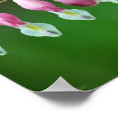 Poster Charms roses imprimés (Coin)