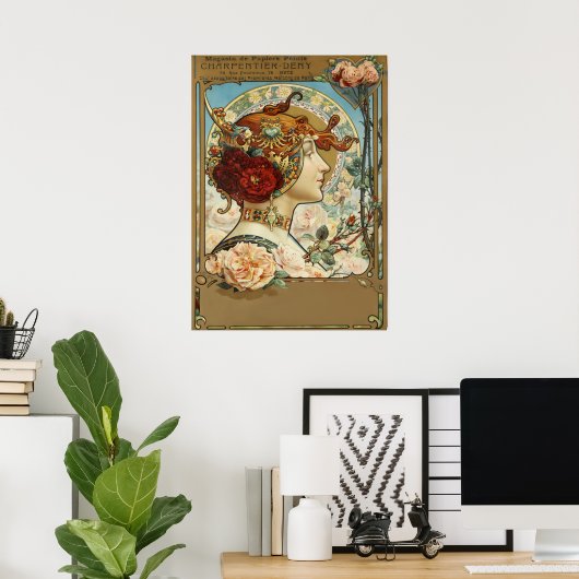 Poster Charpentier par Louis Theophile - Art Nouveau (Bureau à domicile)