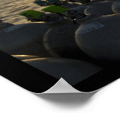 Poster Chars de plongée et bateau de plongée à Sunrise (Coin)