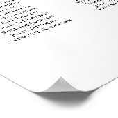 Poster Chart de placement de mariage 30 tables Roses Fard (Coin)