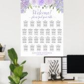 Poster Chart de placement de mariage bohème avec 26 table (Bureau à domicile)