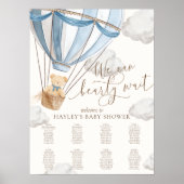 Poster Chart de placement pour Baby Shower 'Nous pouvons (Devant)