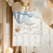 Poster Chart de placement pour Baby Shower 'Nous pouvons
