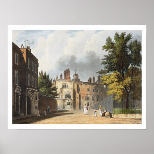 Poster Charter House from the Square, from 'History of Ch (Devant)