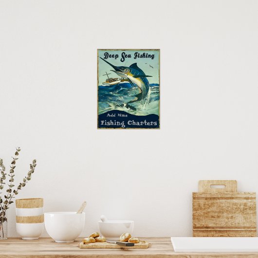 Poster Chartes de pêche, ajouter des noms (Cuisine)
