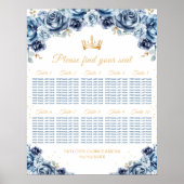 Poster Chartre de placement de 10 tables de la Princesse (Devant)