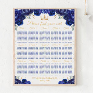 Poster Chartre de placement de 15 tables de la Princesse 
