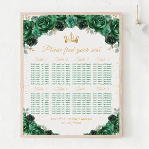 Poster Chartre de placement des tables de la Green Prince