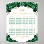 Poster Chartre de placement des tables de la Green Prince (Devant)