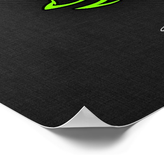 Poster Chartreuse, Neon Green Libra (Coin)