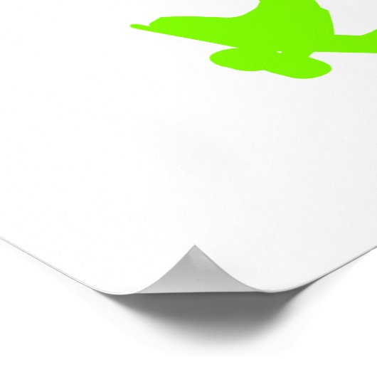 Poster Chartreuse, Neon Green Skater (Coin)