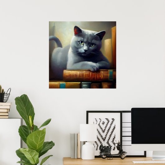 Poster Chartreux (Bureau à domicile)