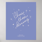 Poster Chase Ces Rêves Art Print Blue (Devant)