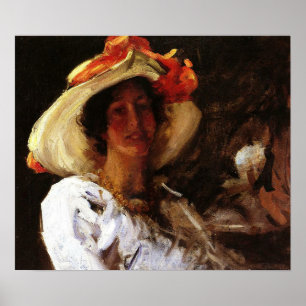 Poster Chase - Clara Stephens En Casquette 1913