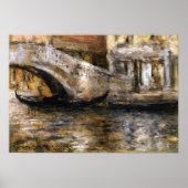 Poster Chase - Gondolas le long du canal vénitien, 1913 (Devant)