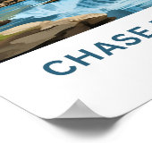 Poster Chase Lake Falls Kansas (Coin)