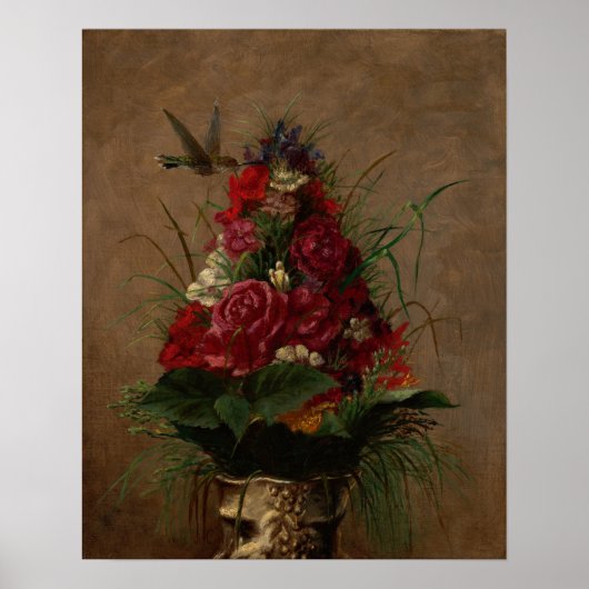 Poster Chase - Nature morte avec colibri (Devant)