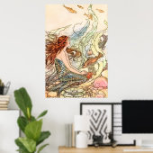 Poster Chase Rainbows Nager avec des sirènes, Ride Unicor (Bureau à domicile)