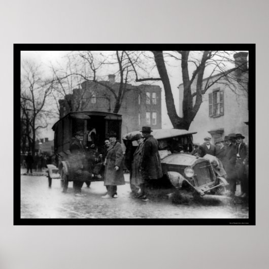 Poster Chasing Bootleggers in Washington, DC 1922 (Devant)