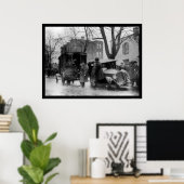 Poster Chasing Bootleggers in Washington, DC 1922 (Bureau à domicile)