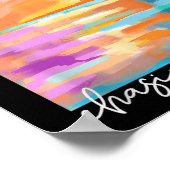 Poster Chasing Sunsets Summer Vacances Hawaii Beach Amusa (Coin)