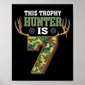 Poster Chasse 7 ans 7e fête d'anniversaire Deer Hunter (Devant)