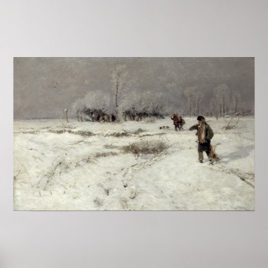 Poster Chasse à la neige (Devant)