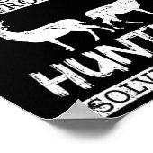 Poster Chasse à la pêche amusante résout le problème Pois (Coin)