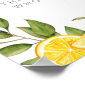 Poster Chasse à l'anneau de fiançailles thème citron pour (Coin)