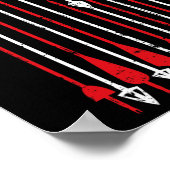 Poster Chasse à l'arc au drapeau américain vintage (Coin)