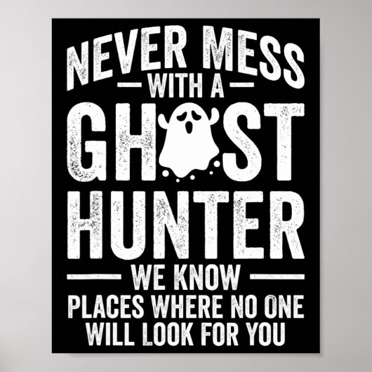 Poster Chasse à l'évp paranormal Aventures du chasseur fa (Devant)