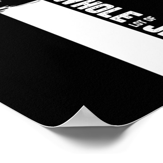 Poster Chasse à l'extérieur Croix Jésus Citation chrétien (Coin)