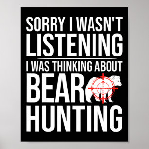 Poster Chasse À L'Ours En Alaska