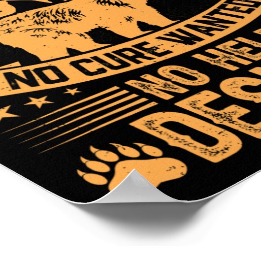 Poster Chasse À L'Ours Hommes Disant Chasseurs Citer Chas (Coin)