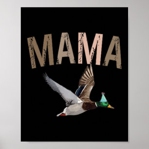Poster Chasse à maman canard Un canard chanceux 1er anniv