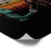 Poster Chasse Alien Et Bigfoot Sasquatch (Coin)