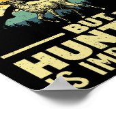 Poster Chasse Amusante Art Pour Garçons Hommes Chasseur C (Coin)