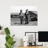 Poster Chasse : années 1930 (Bureau à domicile)