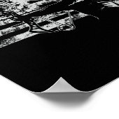 Poster Chasse Archer Drapeau Américain Bowhunting Hunter  (Coin)