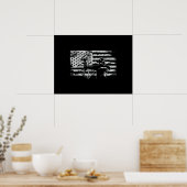 Poster Chasse Archer Drapeau Américain Chasse Bowhunting (Cuisine)