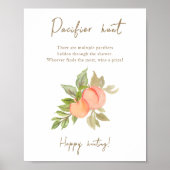 Poster Chasse au Baby shower de pomme de terre doux (Devant)